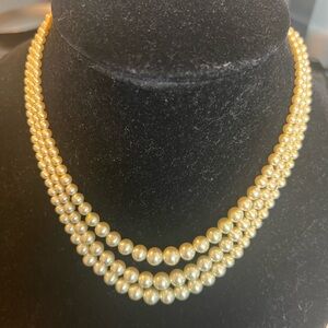 Beautiful Antique Pearl Necklace. With Sterling Silver clasp.
